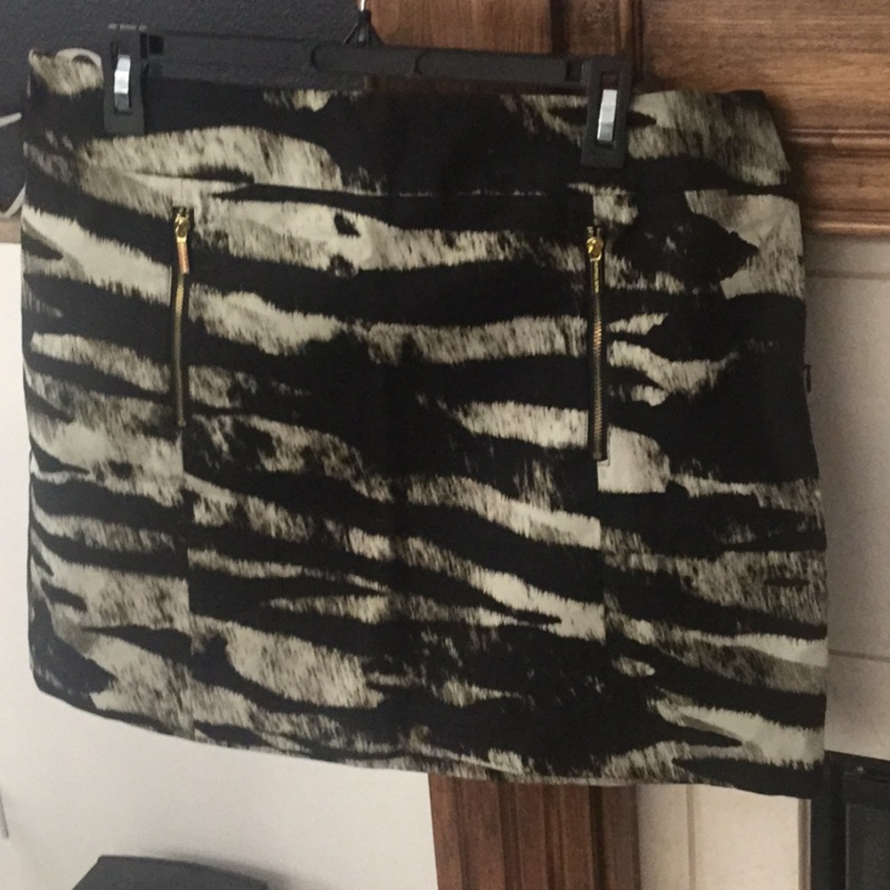Michael Kors Safari Print Skirt